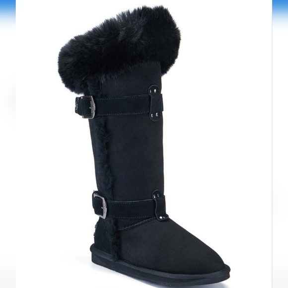 Australia Luxe Collective Tsar Tall Leather Sheepskin Boot #467 - Picture 2 of 5